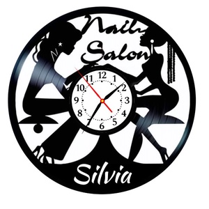 SALON MANICHIURA ( PERSONALIZABIL)-ceas de perete, Casă & Stil de viață, Accesorii pentru decorat casa, Decorațiuni de pereți, decorațiuni suspendate, Ceasuri de perete, , ARTYNOS