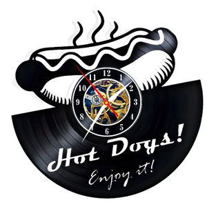 HOT DOGS-ceas de prete, Casă & Stil de viață, Accesorii pentru decorat casa, Decorațiuni de pereți, decorațiuni suspendate, Ceasuri de perete, , ARTYNOS