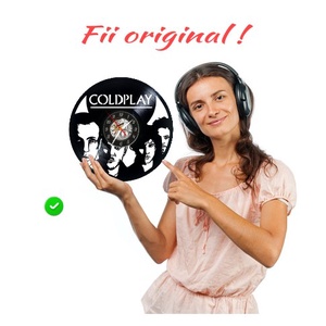 COLDPLAY-ceas de perete - casă & stil de viață - accesorii pentru decorat casa - decorațiuni de pereți, decorațiuni suspendate - ceasuri de perete - Artynos.ro