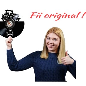 TRACTOR-ceas de perete (personalizabil) - casă & stil de viață - accesorii pentru decorat casa - decorațiuni de pereți, decorațiuni suspendate - ceasuri de perete - Artynos.ro
