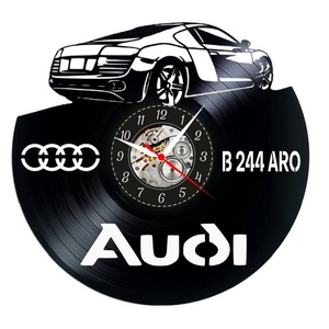 AUDI-ceas de perete( personalizabil), Casă & Stil de viață, Accesorii pentru decorat casa, Decorațiuni de pereți, decorațiuni suspendate, Ceasuri de perete, , ARTYNOS