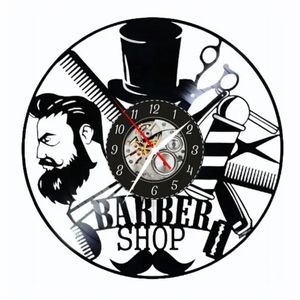 BARBERSHOP-ceas de perete, Casă & Stil de viață, Accesorii pentru decorat casa, Decorațiuni de pereți, decorațiuni suspendate, Ceasuri de perete, , ARTYNOS