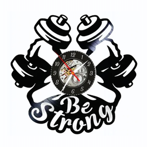 BE STRONG-ceas de perete, Casă & Stil de viață, Accesorii pentru decorat casa, Decorațiuni de pereți, decorațiuni suspendate, Ceasuri de perete, , ARTYNOS