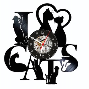 I LOVE CATS-ceas de perete, Casă & Stil de viață, Accesorii pentru decorat casa, Decorațiuni de pereți, decorațiuni suspendate, Ceasuri de perete, , ARTYNOS