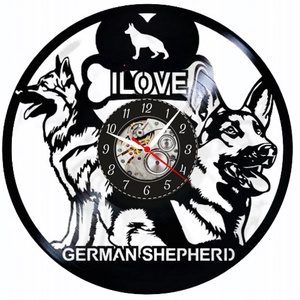 LOVE- GERMAN SHEPHERD- ceas de perete, Casă & Stil de viață, Accesorii pentru decorat casa, Decorațiuni de pereți, decorațiuni suspendate, Ceasuri de perete, , ARTYNOS