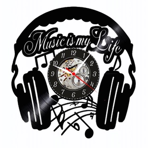 MUSIC IS MY LIFE-ceas de perete, Casă & Stil de viață, Accesorii pentru decorat casa, Decorațiuni de pereți, decorațiuni suspendate, Ceasuri de perete, , ARTYNOS