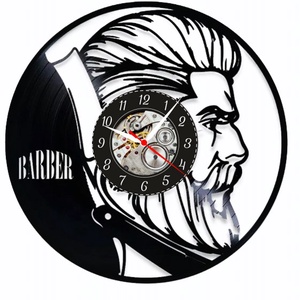 BARBERSHOP- ceas de perete, Casă & Stil de viață, Accesorii pentru decorat casa, Decorațiuni de pereți, decorațiuni suspendate, Ceasuri de perete, , ARTYNOS