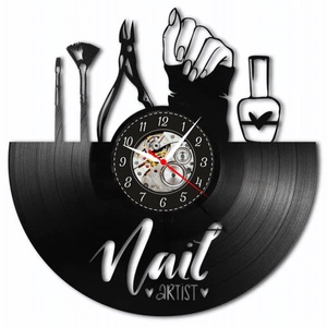 SALON MANICHIURA-ceas de perete (personalizabil), Casă & Stil de viață, Accesorii pentru decorat casa, Decorațiuni de pereți, decorațiuni suspendate, Ceasuri de perete, , ARTYNOS