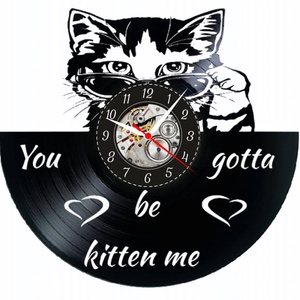 YOU GOTTA BE KITTEN ME!- ceas de perete, Casă & Stil de viață, Accesorii pentru decorat casa, Decorațiuni de pereți, decorațiuni suspendate, Ceasuri de perete, , ARTYNOS