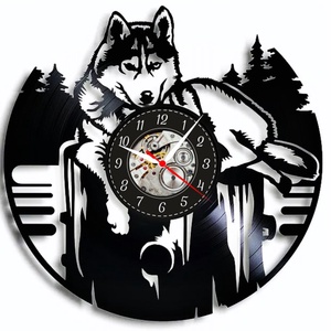 HUSKY - ceas de perete, Casă & Stil de viață, Accesorii pentru decorat casa, Decorațiuni de pereți, decorațiuni suspendate, Ceasuri de perete, , ARTYNOS