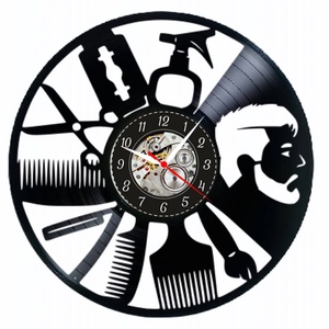 BARBERSHOP- ceas de perete, Casă & Stil de viață, Accesorii pentru decorat casa, Decorațiuni de pereți, decorațiuni suspendate, Ceasuri de perete, , ARTYNOS