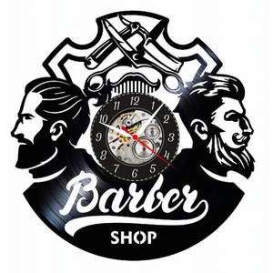 Barbershop - ceas de perete, Casă & Stil de viață, Accesorii pentru decorat casa, Decorațiuni de pereți, decorațiuni suspendate, Ceasuri de perete, , ARTYNOS