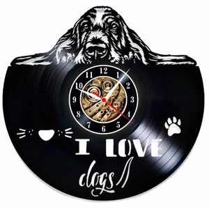 I LOVE DOGS-ceas de perete, Casă & Stil de viață, Accesorii pentru decorat casa, Decorațiuni de pereți, decorațiuni suspendate, Ceasuri de perete, , ARTYNOS