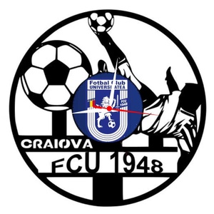 F.C. UNIVERSITATEA CRAIOVA 1948- ceas de perete, Casă & Stil de viață, Accesorii pentru decorat casa, Decorațiuni de pereți, decorațiuni suspendate, Ceasuri de perete, , ARTYNOS