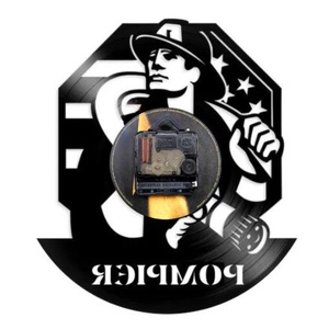 POMPIER-ceas de perete - casă & stil de viață - accesorii pentru decorat casa - decorațiuni de pereți, decorațiuni suspendate - ceasuri de perete - Artynos.ro