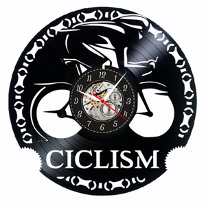 CICLISM- ceas de perete, Casă & Stil de viață, Accesorii pentru decorat casa, Decorațiuni de pereți, decorațiuni suspendate, Ceasuri de perete, , ARTYNOS