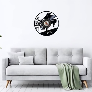 PIANIST-ceas de perete (personalizabil) - casă & stil de viață - accesorii pentru decorat casa - decorațiuni de pereți, decorațiuni suspendate - ceasuri de perete - Artynos.ro