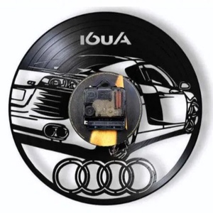 AUDI - ceas de perete - casă & stil de viață - accesorii pentru decorat casa - decorațiuni de pereți, decorațiuni suspendate - ceasuri de perete - Artynos.ro