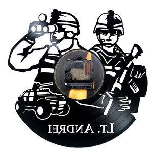 MILITARI-ceas de perete (personalizabil) - casă & stil de viață - accesorii pentru decorat casa - decorațiuni de pereți, decorațiuni suspendate - ceasuri de perete - Artynos.ro