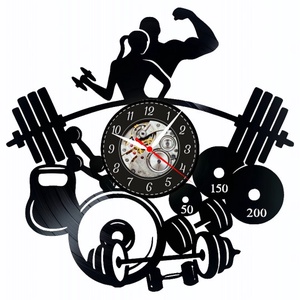 POWERLIFTING-ceas de perete, Casă & Stil de viață, Accesorii pentru decorat casa, Decorațiuni de pereți, decorațiuni suspendate, Ceasuri de perete, , ARTYNOS