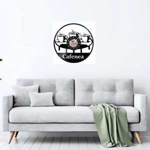 CAFENEA-ceas de perete (personalizabil) - casă & stil de viață - accesorii pentru decorat casa - decorațiuni de pereți, decorațiuni suspendate - ceasuri de perete - Artynos.ro