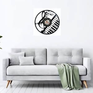 CLAPE SI NOTE MUZICALE-ceas de perete - casă & stil de viață - accesorii pentru decorat casa - decorațiuni de pereți, decorațiuni suspendate - ceasuri de perete - Artynos.ro