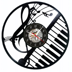 CLAPE SI NOTE MUZICALE-ceas de perete, Casă & Stil de viață, Accesorii pentru decorat casa, Decorațiuni de pereți, decorațiuni suspendate, Ceasuri de perete, , ARTYNOS