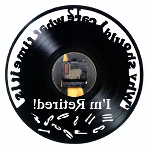I'M RETIRED- ceas de perete - casă & stil de viață - accesorii pentru decorat casa - decorațiuni de pereți, decorațiuni suspendate - ceasuri de perete - Artynos.ro