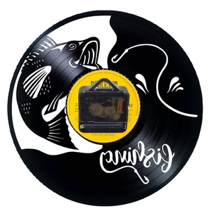 PESCAR-ceas de perete - casă & stil de viață - accesorii pentru decorat casa - decorațiuni de pereți, decorațiuni suspendate - ceasuri de perete - Artynos.ro
