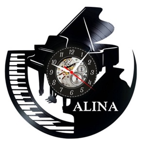 PIANIST-ceas de perete (personalizabil), Casa & Stil de viata, Accesorii pentru decorat casa, Decoratiuni de pereti, decoratiuni suspendate, Ceasuri de perete, , ARTYNOS