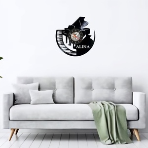PIANIST-ceas de perete (personalizabil) - casă & stil de viață - accesorii pentru decorat casa - decorațiuni de pereți, decorațiuni suspendate - ceasuri de perete - Artynos.ro