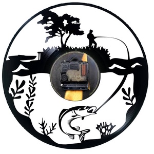 PESCAR- ceas de perete - casă & stil de viață - accesorii pentru decorat casa - decorațiuni de pereți, decorațiuni suspendate - ceasuri de perete - Artynos.ro
