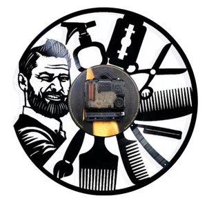 BARBERSHOP-ceas de perete  - casă & stil de viață - accesorii pentru decorat casa - decorațiuni de pereți, decorațiuni suspendate - ceasuri de perete - Artynos.ro
