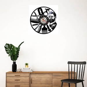 BARBERSHOP-ceas de perete  - casă & stil de viață - accesorii pentru decorat casa - decorațiuni de pereți, decorațiuni suspendate - ceasuri de perete - Artynos.ro