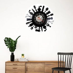 BARBERSHOP- ceas de perete - casă & stil de viață - accesorii pentru decorat casa - decorațiuni de pereți, decorațiuni suspendate - ceasuri de perete - Artynos.ro