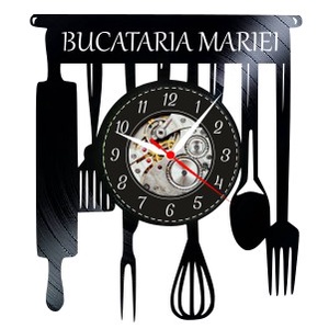 BUCATARIE-ceas de perete(personalizabil), Casa & Stil de viata, Accesorii pentru decorat casa, Decoratiuni de pereti, decoratiuni suspendate, Ceasuri de perete, , # Ceas de Perete Artizanal Personalizat din Disc de Vinil

Descopera farmecul personalizat al bucat..., ARTYNOS