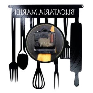 BUCATARIE-ceas de perete(personalizabil) - casă & stil de viață - accesorii pentru decorat casa - decorațiuni de pereți, decorațiuni suspendate - ceasuri de perete - Artynos.ro