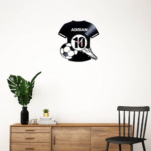 FOTBAL-ceas de perete (personalizabil) - casă & stil de viață - accesorii pentru decorat casa - decorațiuni de pereți, decorațiuni suspendate - ceasuri de perete - Artynos.ro