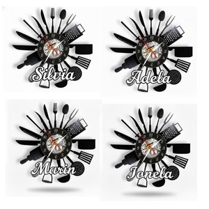 BUCATARIE-ceas de perete(personalizabil) - casă & stil de viață - accesorii pentru decorat casa - decorațiuni de pereți, decorațiuni suspendate - ceasuri de perete - Artynos.ro