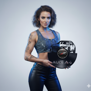 AUDI A4-ceas de perete - casă & stil de viață - accesorii pentru decorat casa - decorațiuni de pereți, decorațiuni suspendate - ceasuri de perete - Artynos.ro