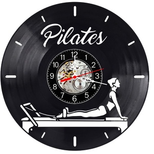 Ceas de perete decorativ realizat din disc de vinil, Model Pilates Calligraphy Aparat Reformer Instructori Fitness, Negr, Casa & Stil de viata, Decoratiuni de casa, Decoratiuni de pereti, Ceasuri de perete, , Armonia Dintre Minitat si Corp, Eleganta Scrisului Cursiv si Pasiunea pentru Pilates
Adu rafinament..., ARTYNOS