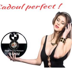 Ceas de perete decorativ realizat din disc de vinil, Model BMW Auto Sheer Driving Pleasure Cadran Tehnic, Negru, 30 cm - casă & stil de viață - decorațiuni de casă - decorațiuni de pereți - ceasuri de perete - Artynos.ro