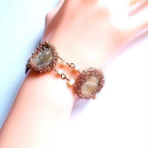 Bratara din cupru cu scoici - bijuterii - brățări - brățări din cupru - Artynos.ro