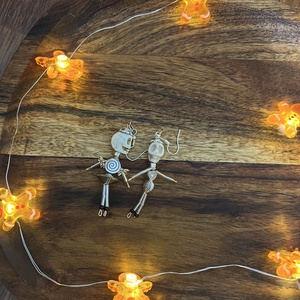 Cercei robotel craniu, Bijuterii, Cercei, Cercei din margele, , ARTYNOS