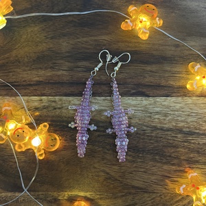 Cercei crocodil, Bijuterii, Cercei, Cercei din margele, , ARTYNOS