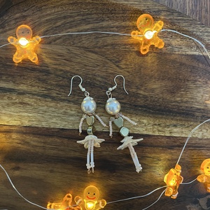 Cercei ingeras, Bijuterii, Cercei, Cercei din margele, , ARTYNOS