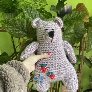 Crocheted Bear, Jucarii si echipamente pentru copii, Cadouri baby shower, , Ursulet crosetat cu modele, ARTYNOS