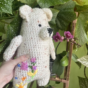 Urs crosetat - jucării și echipamente pentru copii - plușuri - ursuleț de pluș - Artynos.ro