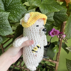 Ursuleț crosetat - jucării și echipamente pentru copii - plușuri - păpușă croșetată, păpușă de pluș - Artynos.ro