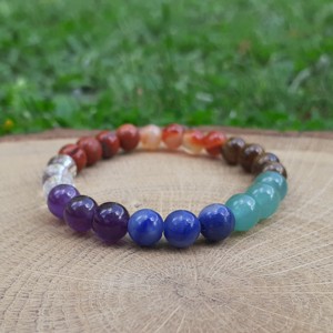 7 chakre de armonizare bratara de cristal programata 6pcs - Artynos.ro